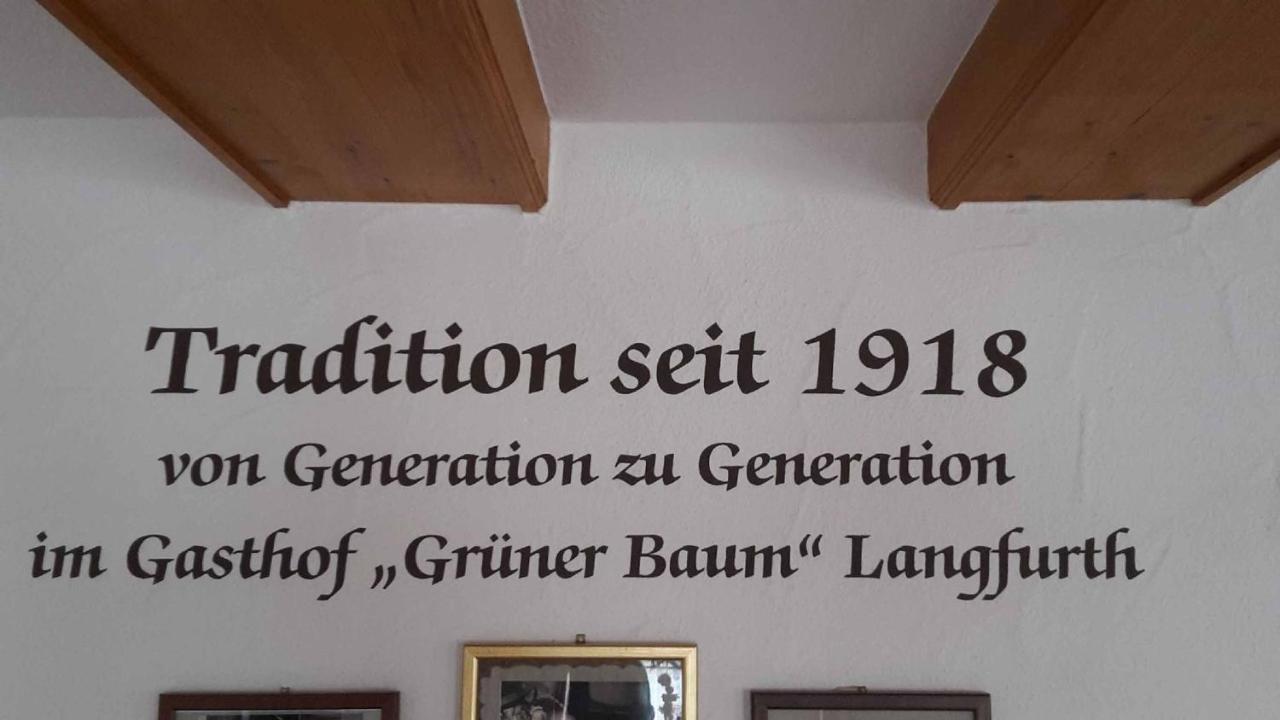 Gasthof Gruener Baum Oberlangfurth المظهر الخارجي الصورة